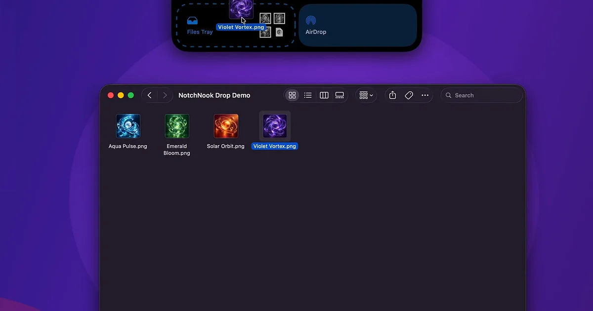 NotchNook app preview