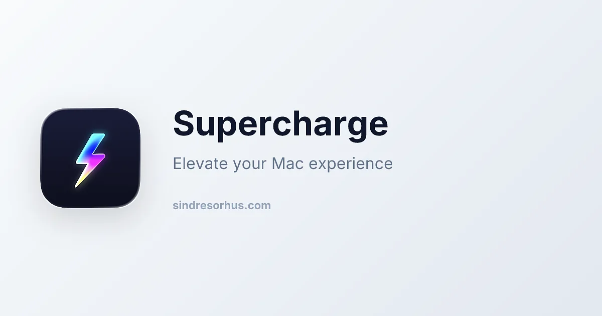 Supercharge app preview