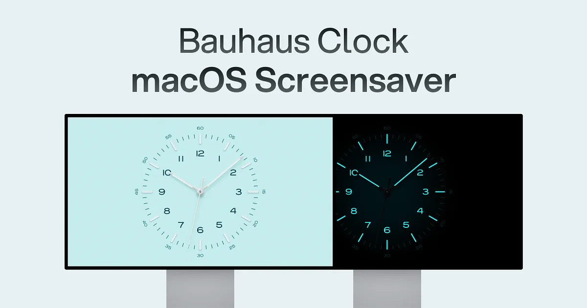 Bauhaus Clock app preview