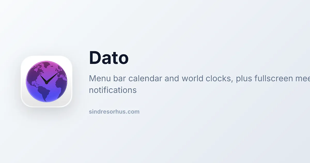Dato app preview