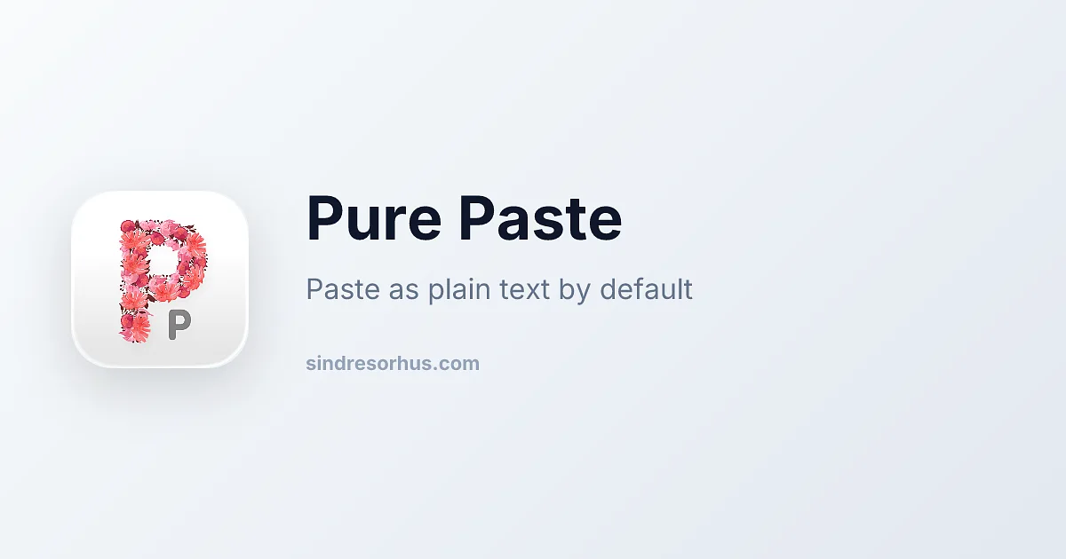 Pure Paste app preview