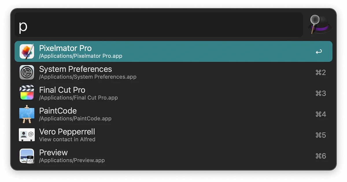 Alfred app preview