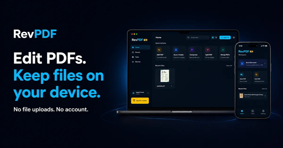 RevPDF app preview