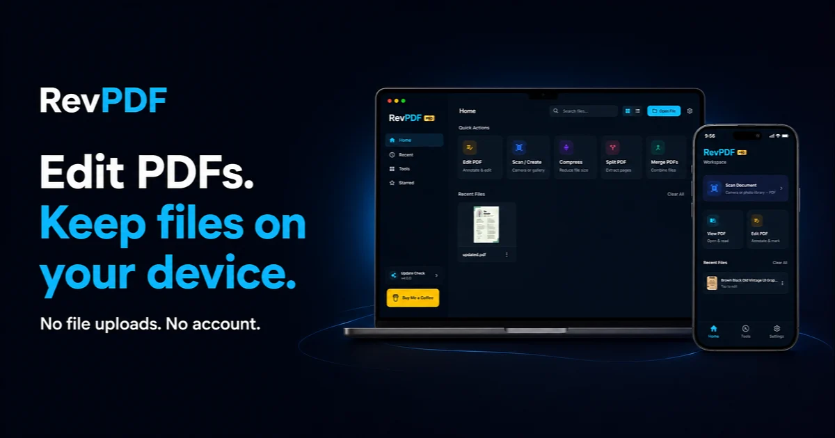 RevPDF product preview