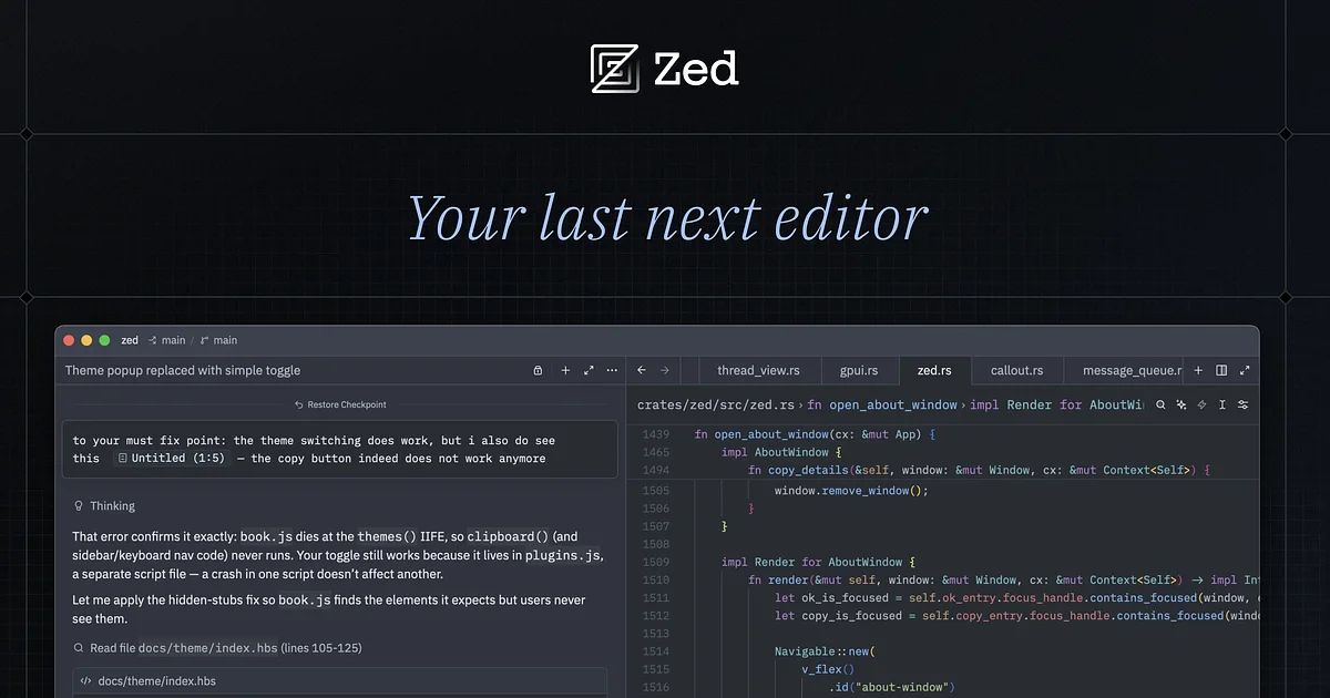 Zed app preview