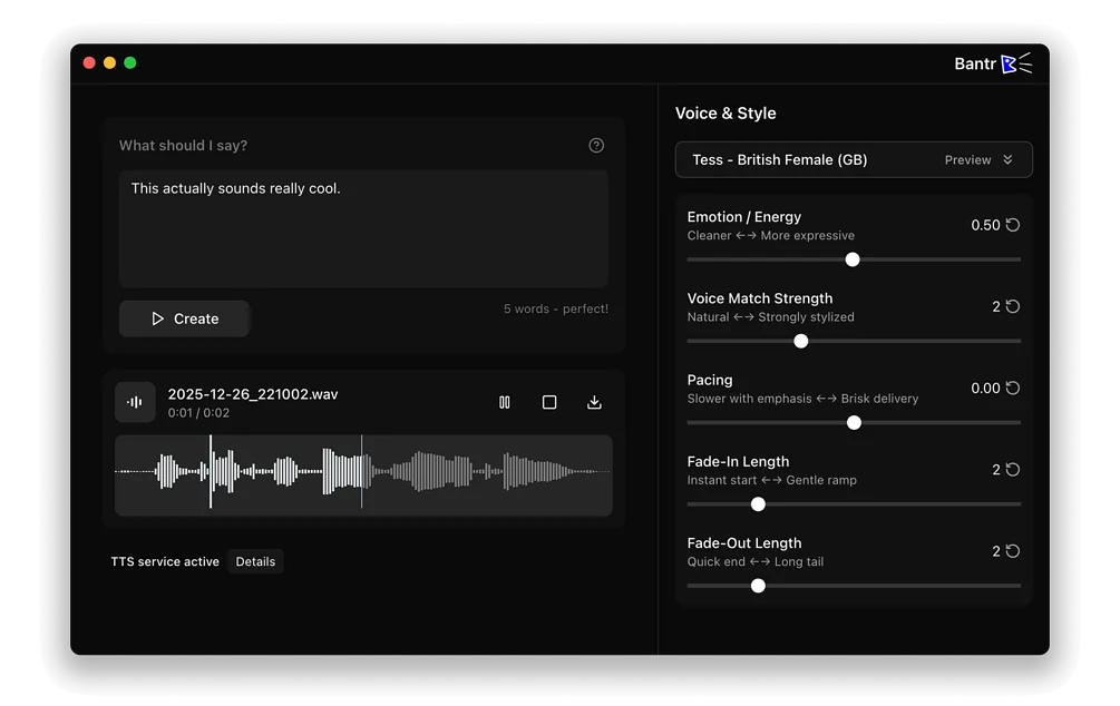 Bantr product preview