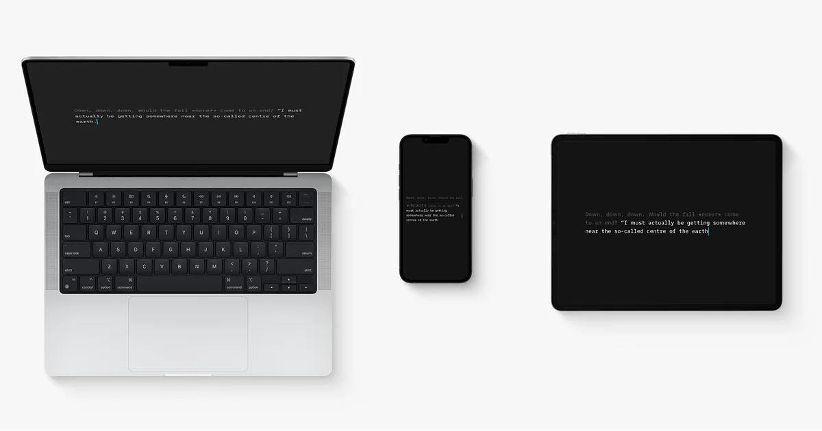 iA Writer app preview