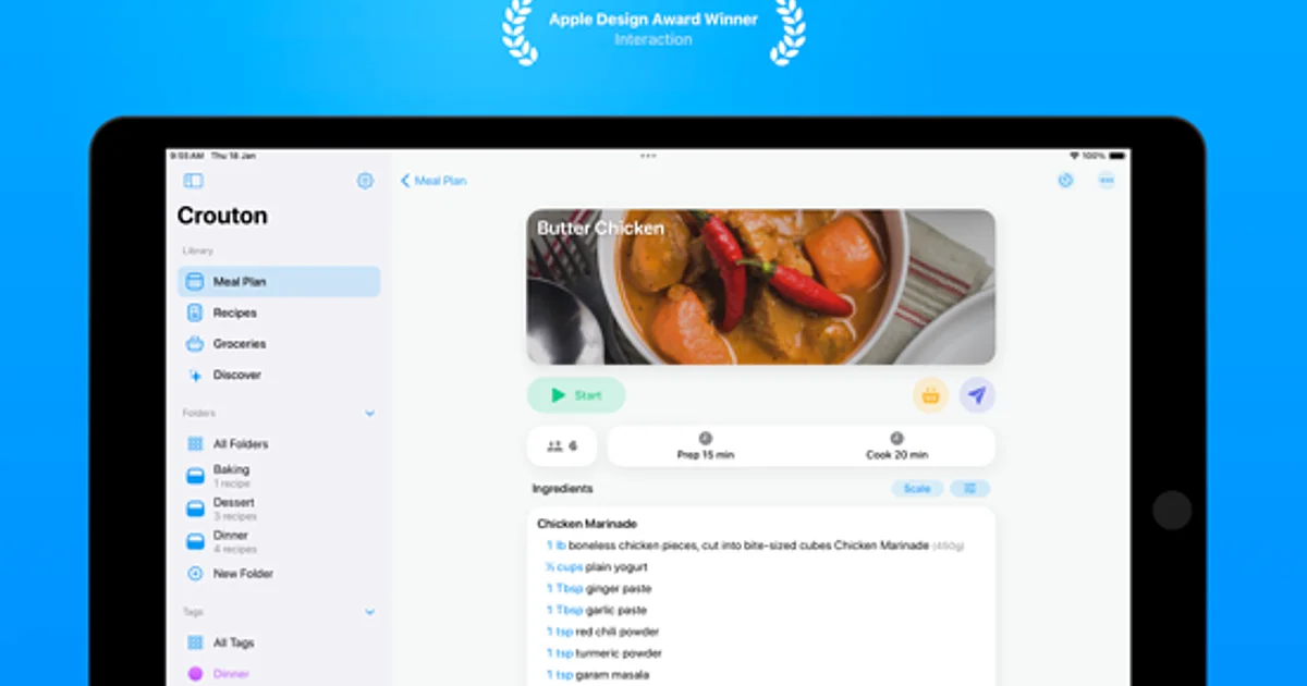 Crouton app preview
