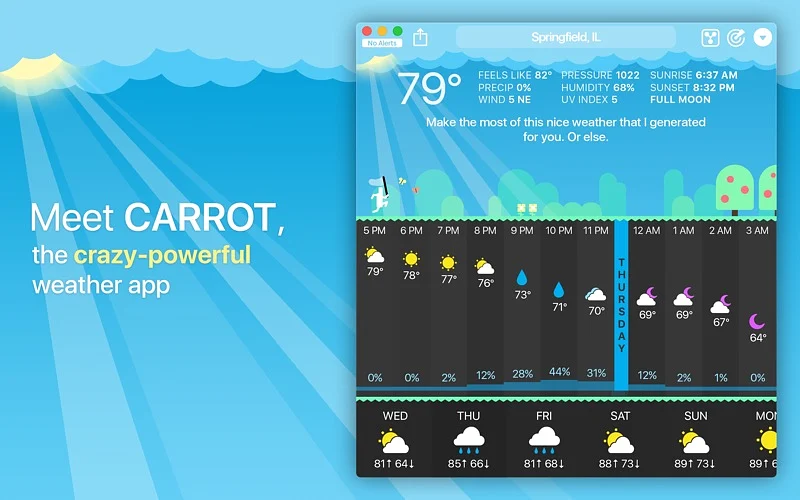 CARROT Weather product preview