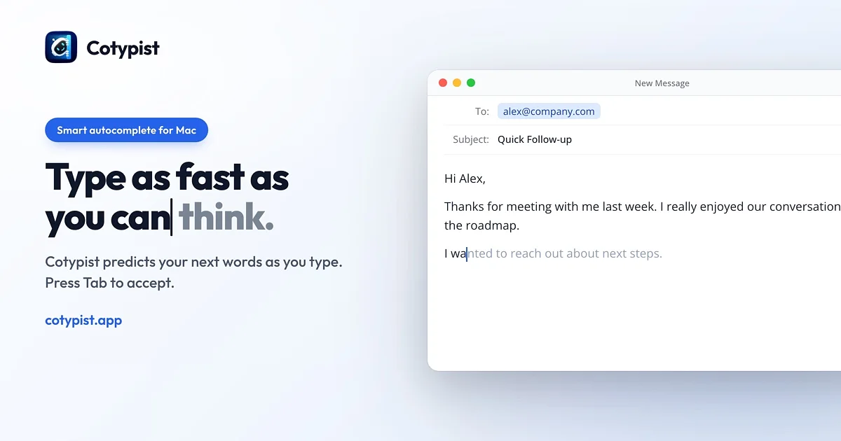 Cotypist app preview