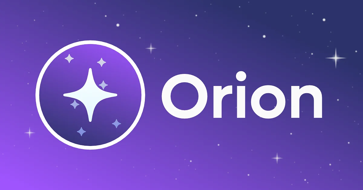 Orion app preview